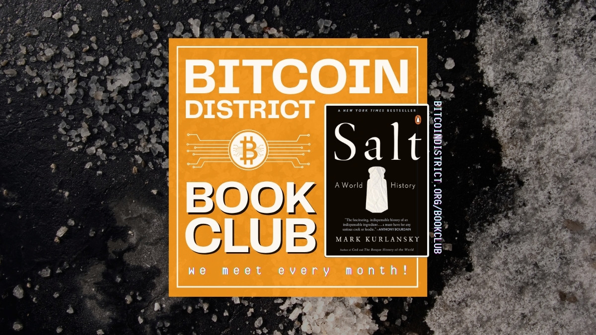 Book Club: Salt: A World History by Mark Kurlansky