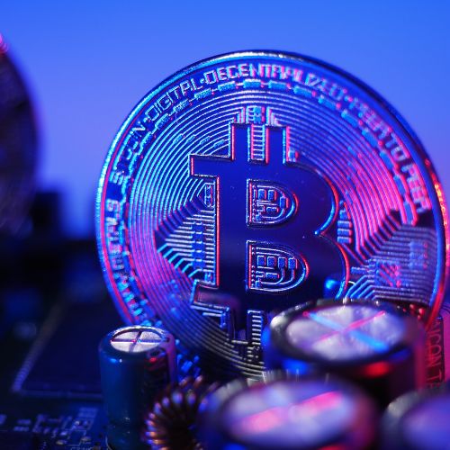 Bitcoin symbol representing decentralized money